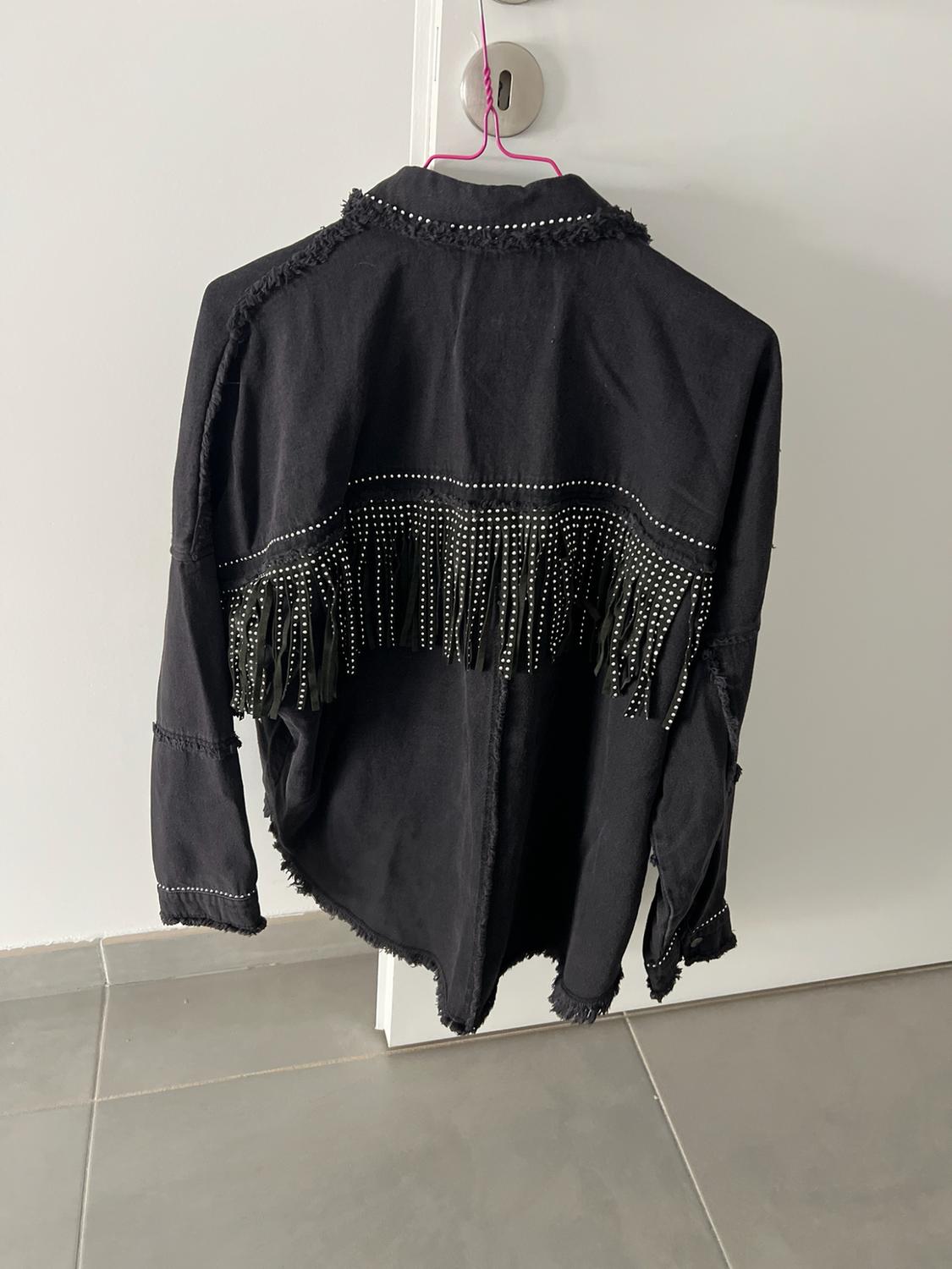 FRINGED DENIM JACKET - Image 2
