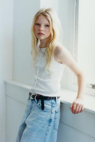 CAMISETA BOTONES - Blanco de Zara