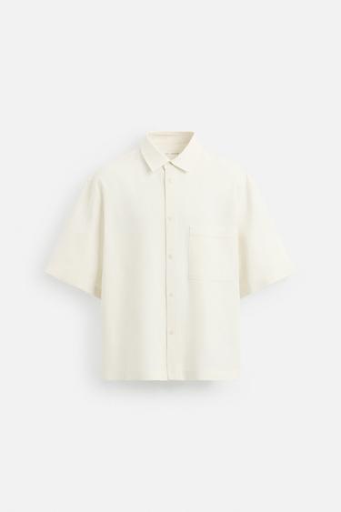 CHEMISE VISCOSE - JUTE - Blanc de Zara - Image 7