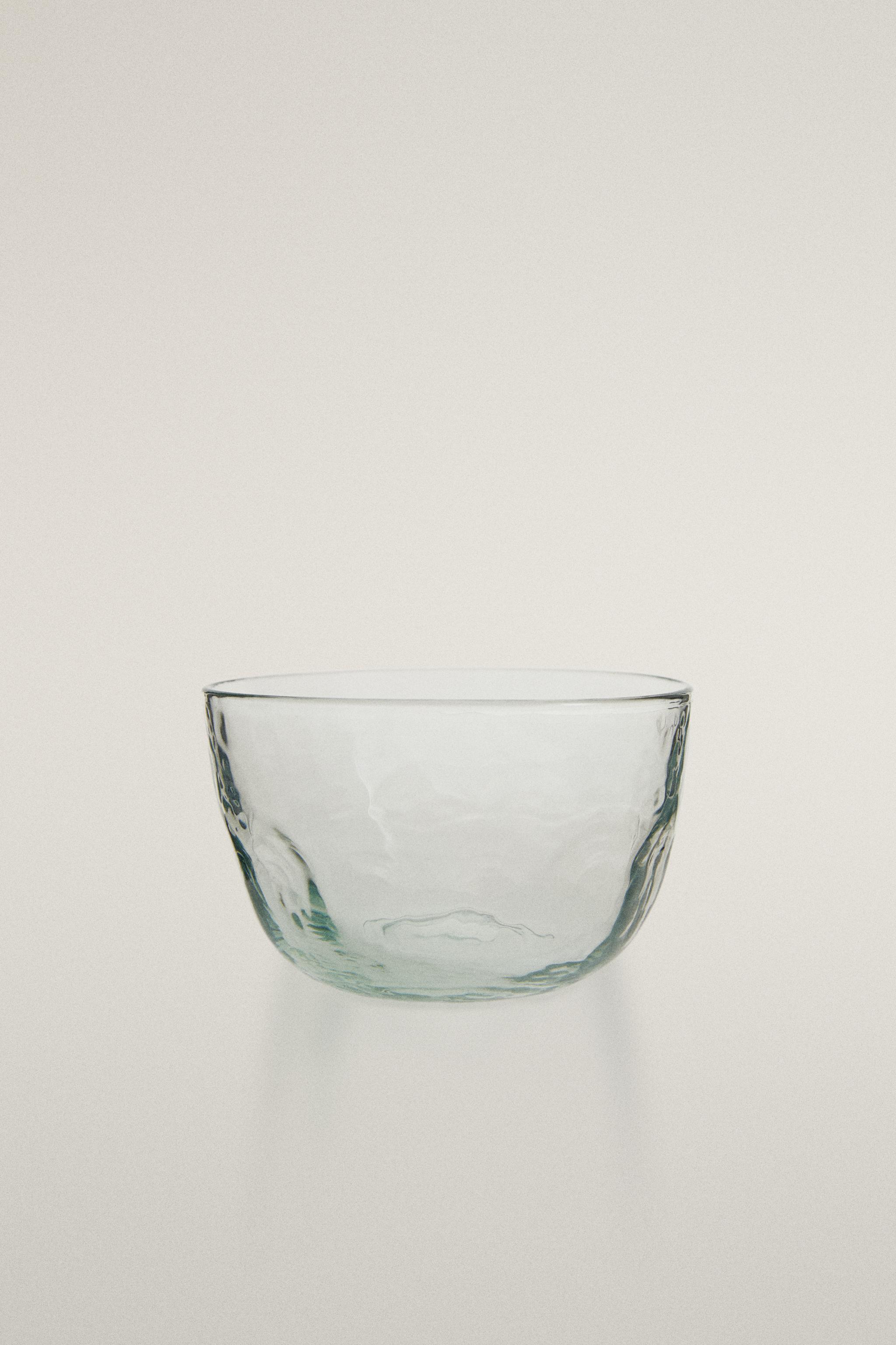 HAMMERED GLASS BOWL - Transparent | ZARA United States