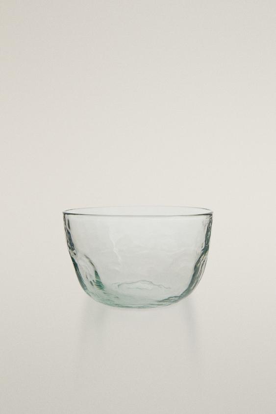 HAMMERED GLASS BOWL - Transparent by Zara - Image 0