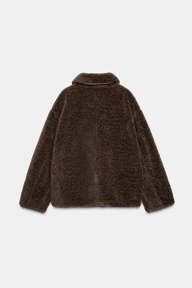 MANTEAU DOUBLE FACE RÉVERSIBLE - Marron de Zara - Image 10