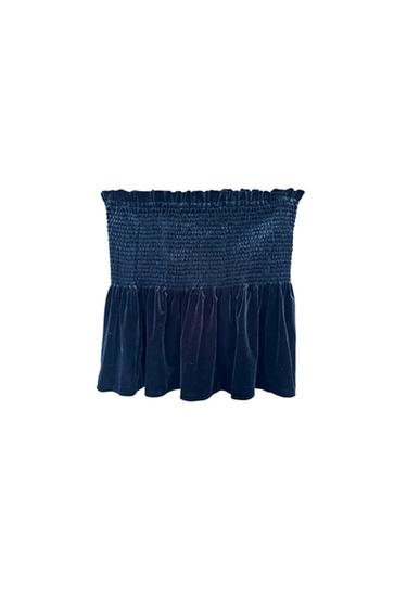 BLACK VELOUR SKIRT