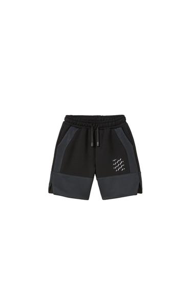 SPORTY CONTRAST BERMUDA SHORTS