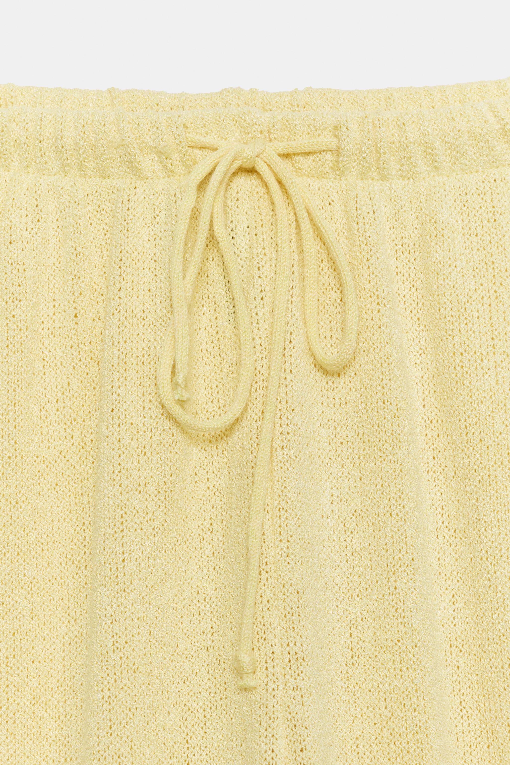 Zara Rustik Geniş Paça Pantolon görsel 7