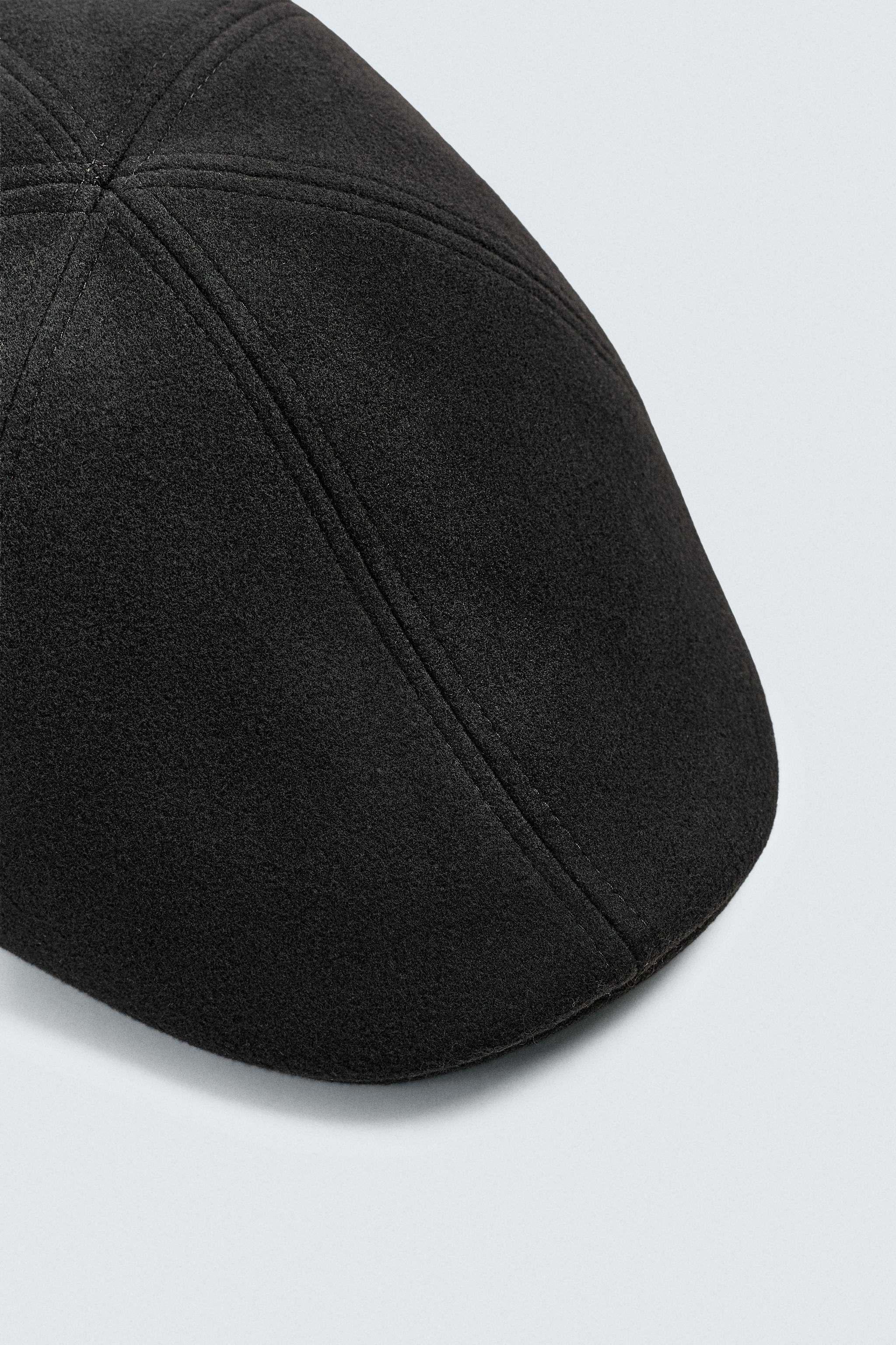 FLANNEL BERET - Black | ZARA Singapore