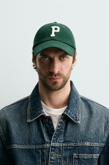 GORRA PARCHE LETRA - Verde de Zara - Imagen 0