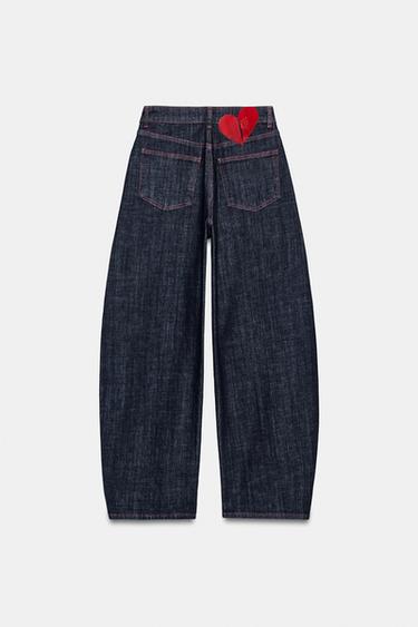 Z1975 HIGH-WAIST BARREL JEANS - Blue by Zara - Image 6
