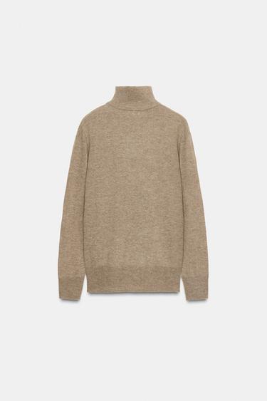 JERSEY 100% LANA EXTRA SUAVE - Marrón / Topo de Zara