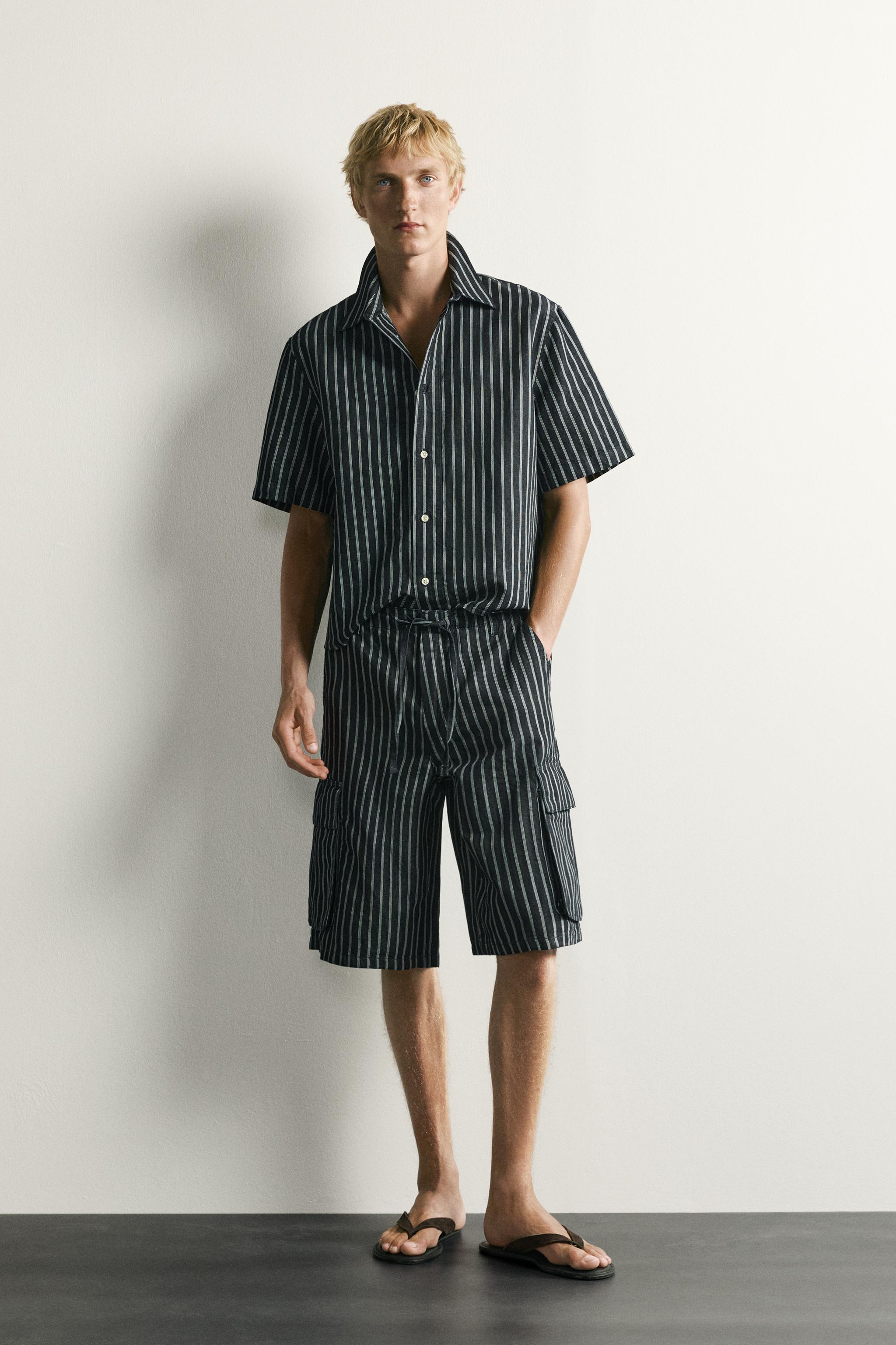 ショートパンツ (ブラック・黒) | メンズ | ZARA 日本