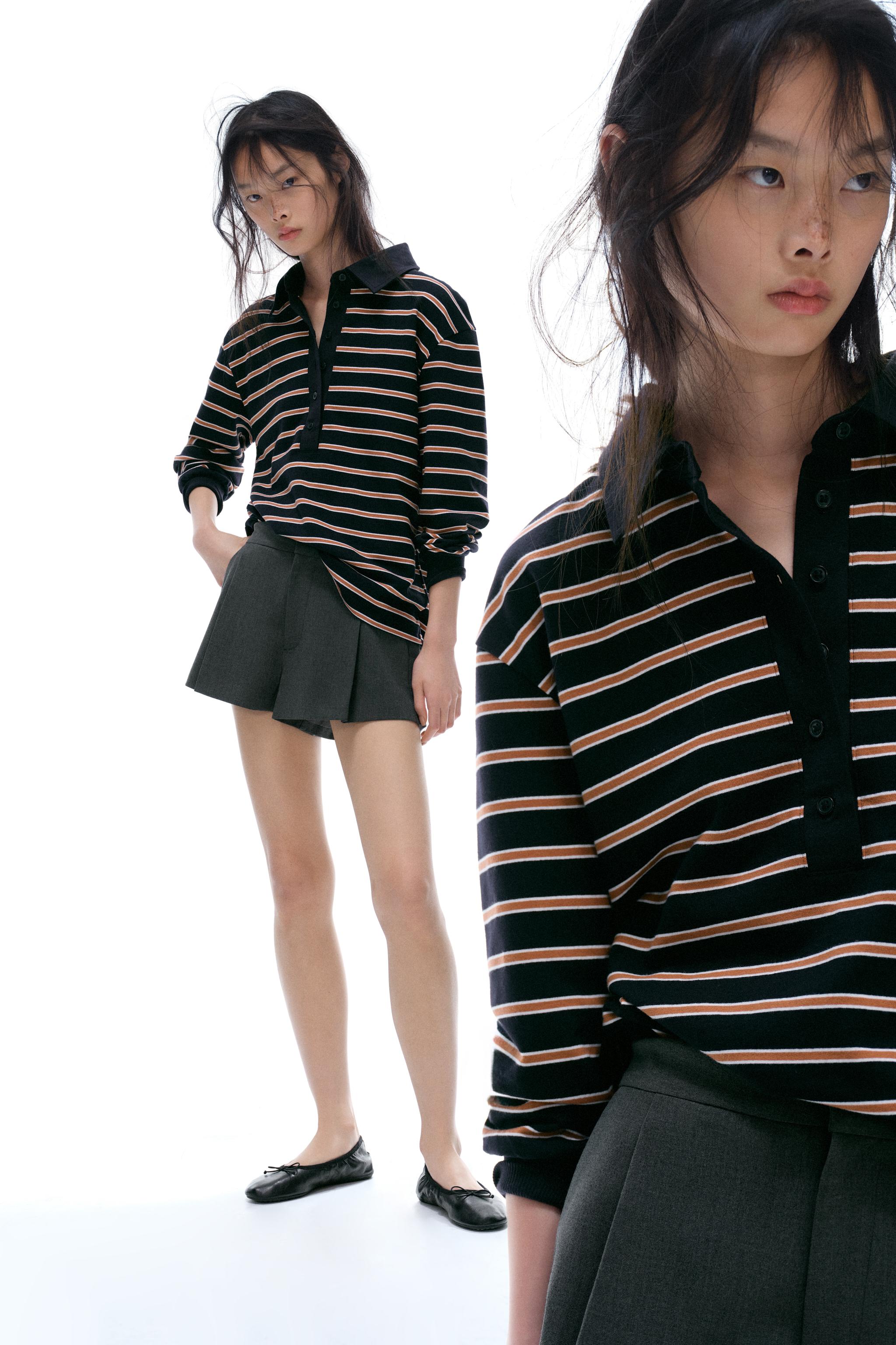 Zara Çizgili Polo görsel 2