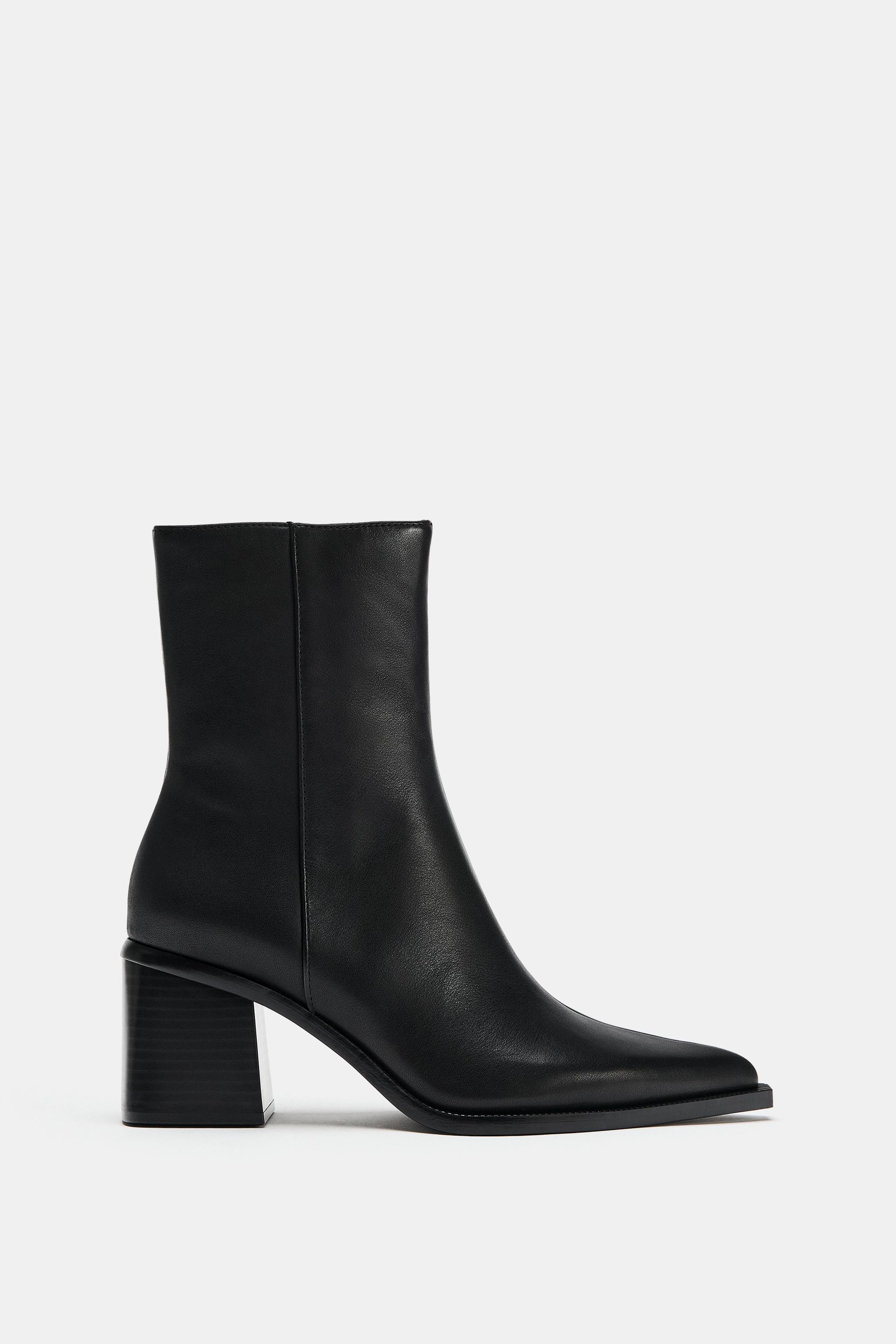 BOTTINES TALONS CUIR