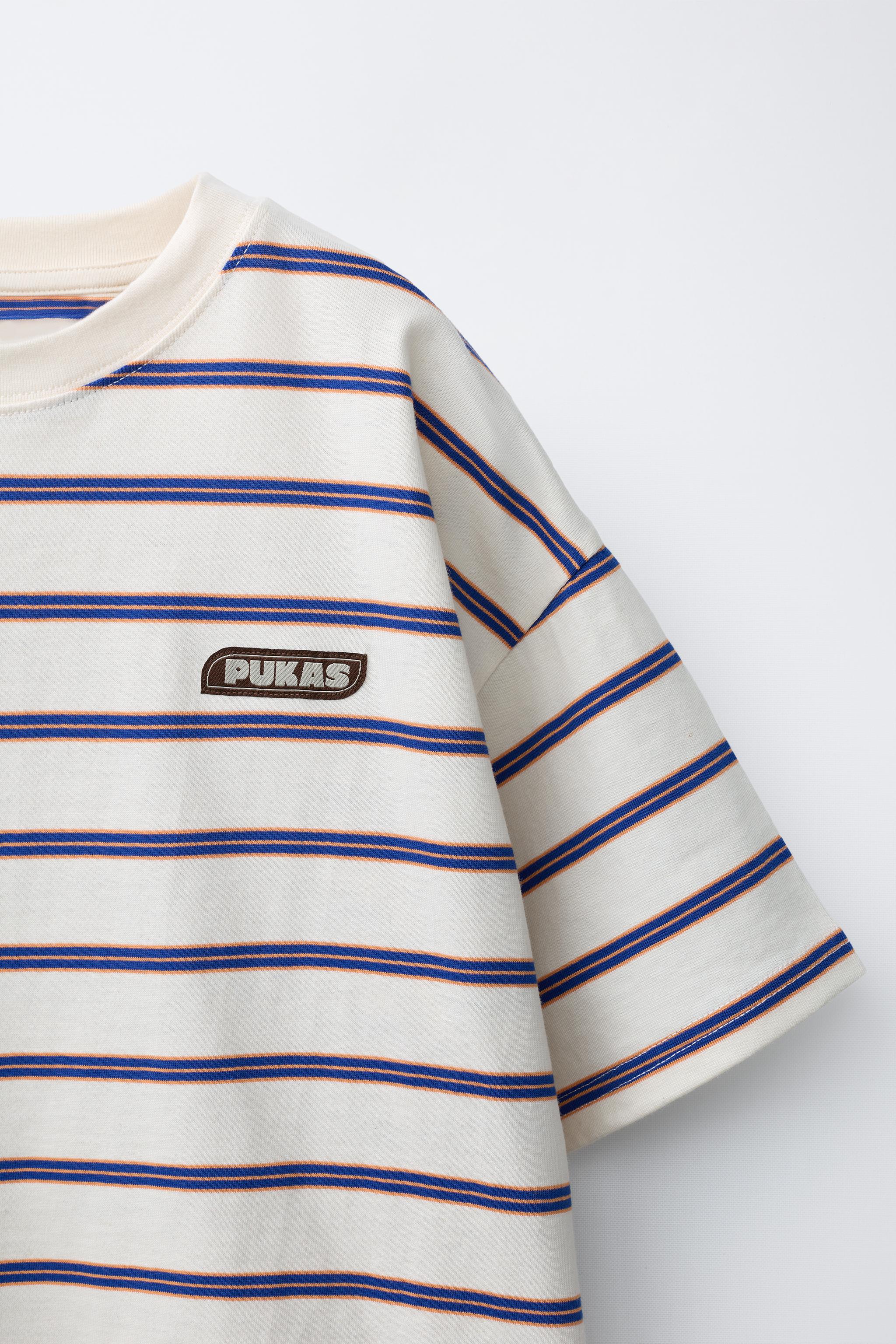 T-SHIRT RAYURES PUKAS SURF