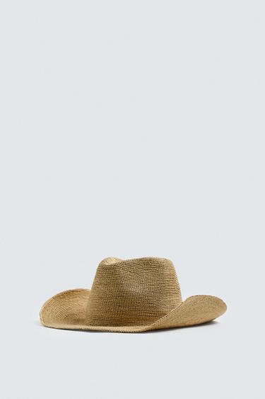 RAFFIA HAT - Light beige by Zara