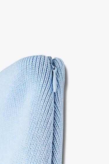 JUPE PLISSÉE BIMATIÈRE EN MAILLE - Bleu moyen de Zara - Image 9
