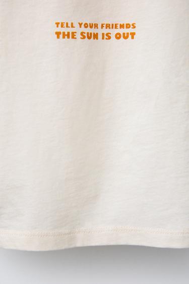 PALM TREE RAGLAN SLEEVE T-SHIRT - Bluish by Zara - Image 3