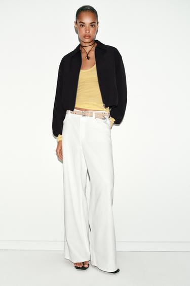 CHAQUETA GLOBO CREMALLERA - Negro de Zara