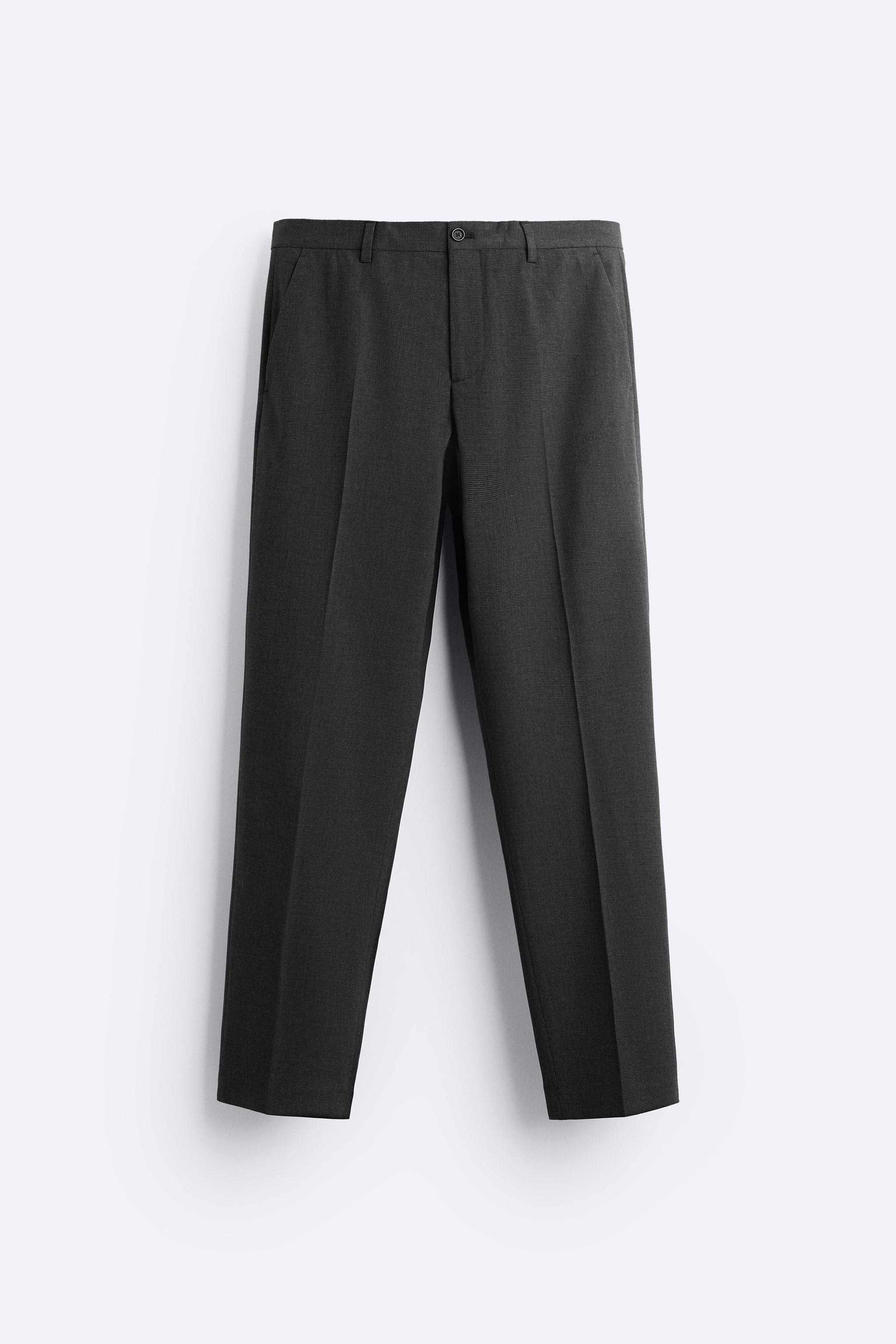 Men's zara clearance plaid pants