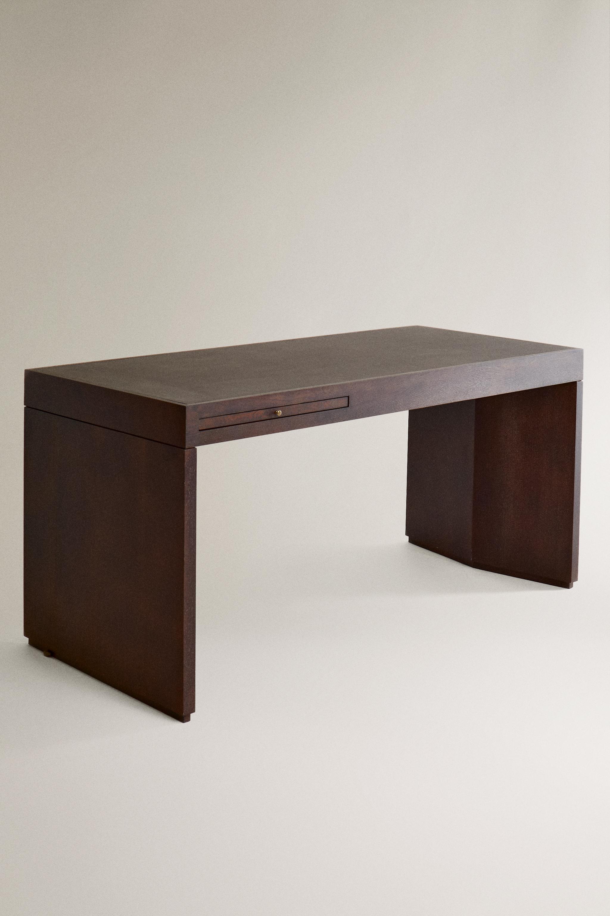 BUREAU BOIS ET CUIR