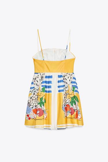 FRUIT PRINT POPLIN DRESS - only one by Zara - Image 7