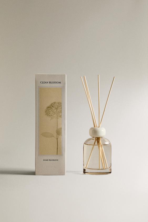 (120 ML) DIFUSOR DE AMBIENTE COM VARETAS CLEAN BLOSSOM - Verde/Branco da Zara - Imagem 0