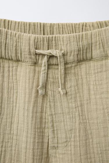 TEXTURED BERMUDA SHORTS - Light green by Zara - Image 2