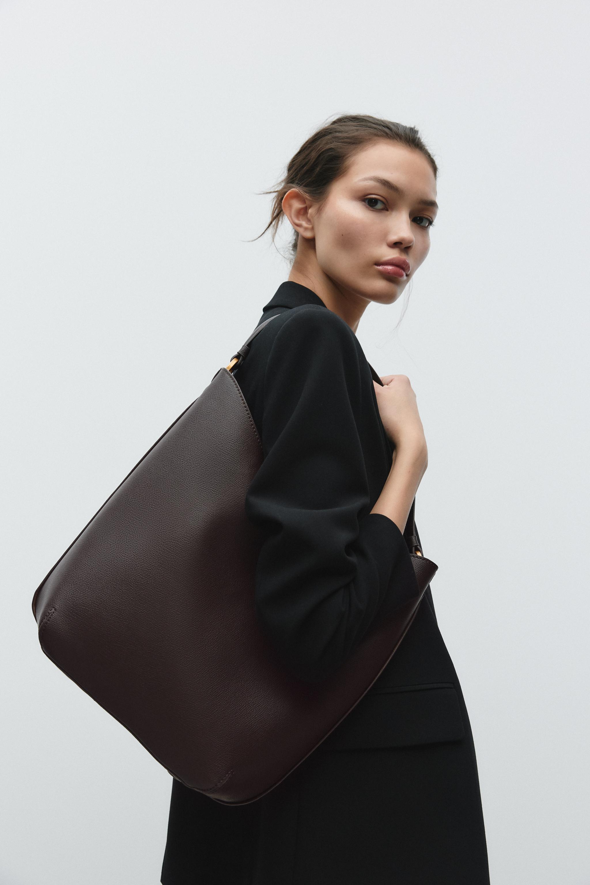 【ZARA】ディテールショルダーバッグ 6028/510/700 DETAIL SHOULDER BAG - Brown | ZARA Australia