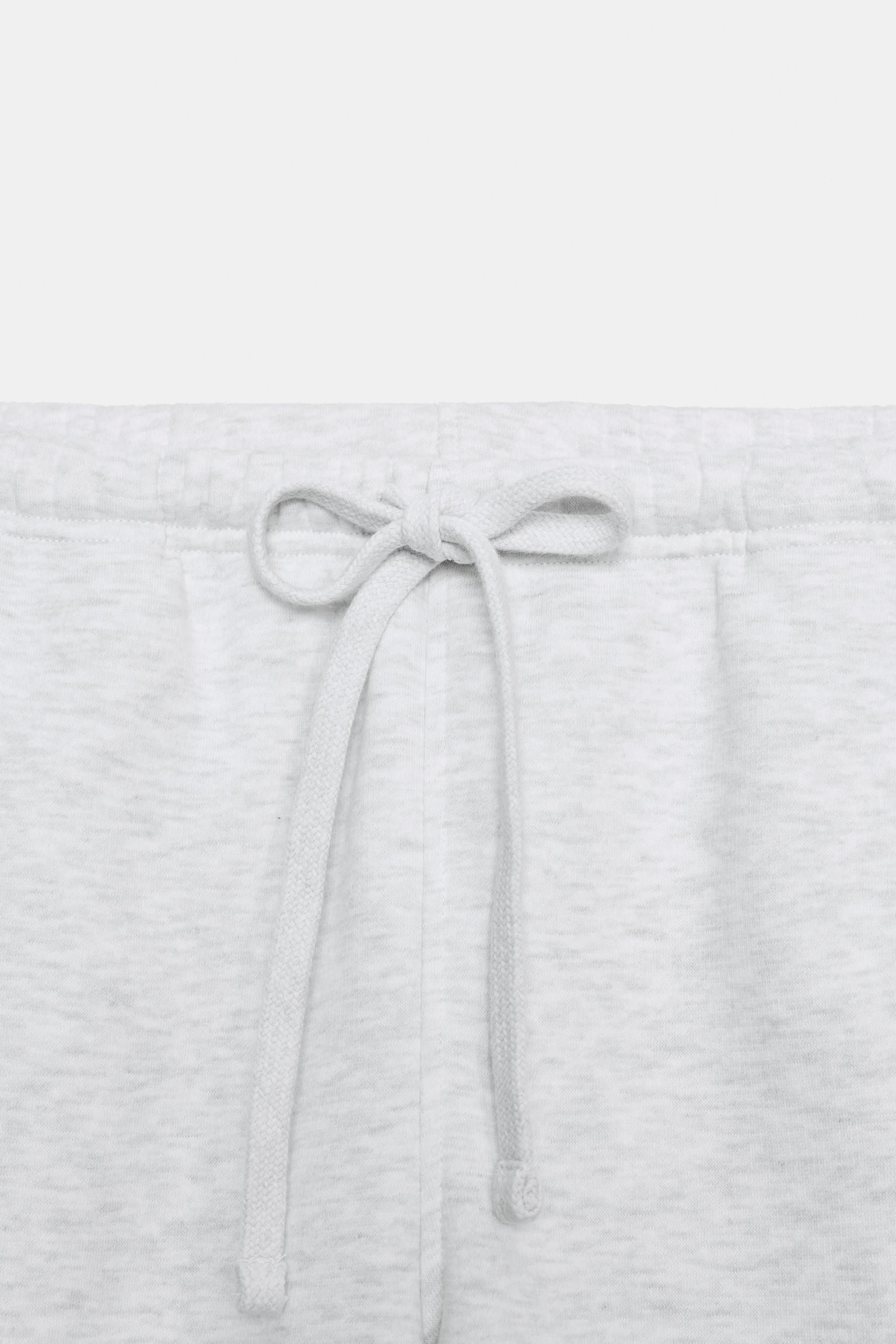 Женские брюки Zara BASIC STRAIGHT-LEG SWEATPANTS WITH ADJUSTABLE HEM — фото 8