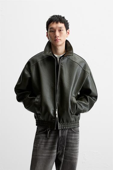 ZARA MEN ジップアップジャンパー ブラック ブルゾン （ZARA 