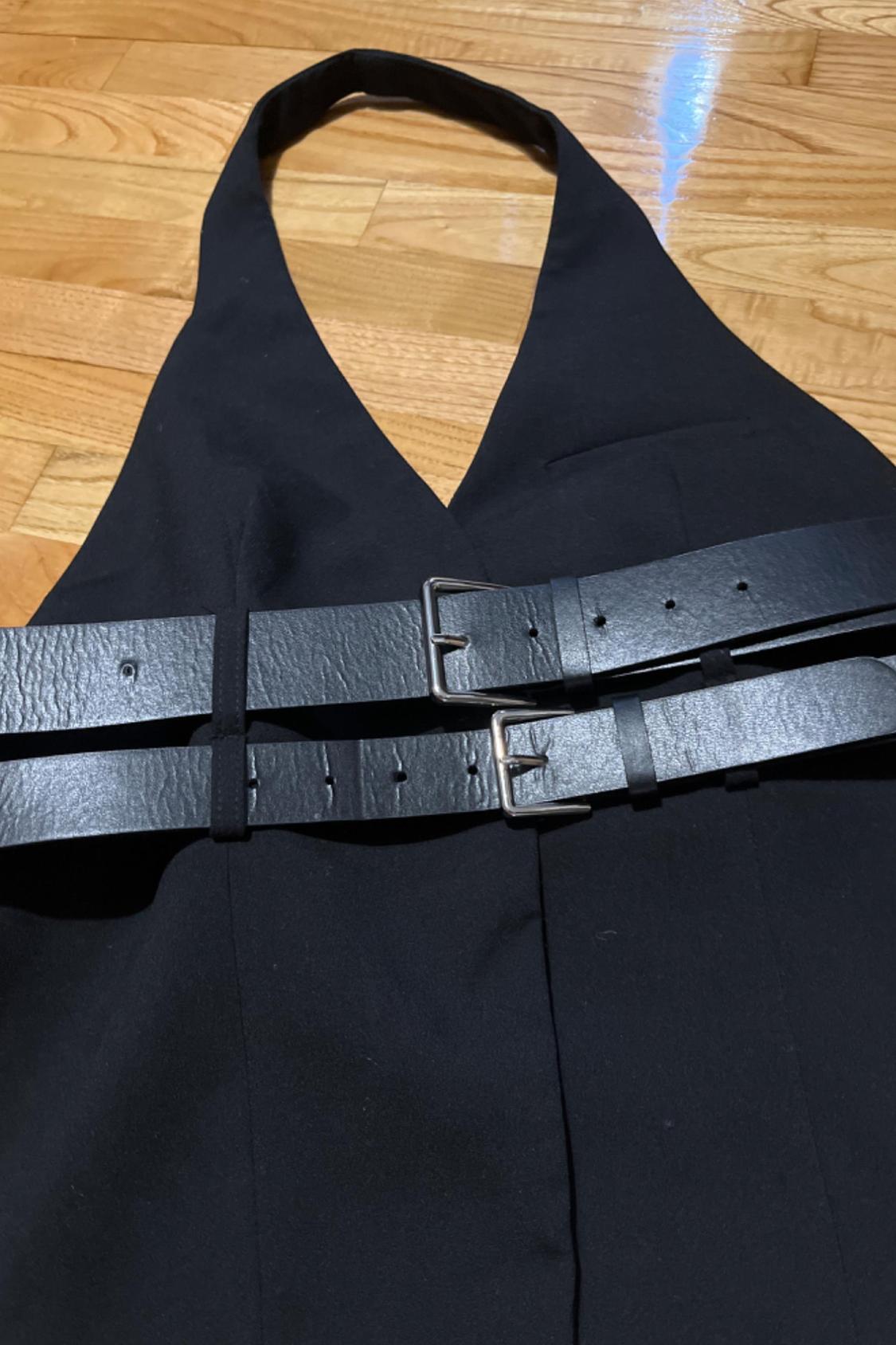 BELTED HALTERNECK WAISTCOAT TOP - Image 2