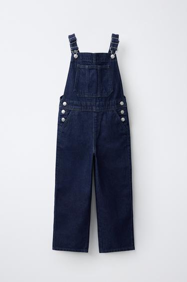 LONG DENIM DUNGAREES - Blue by Zara - Image 0