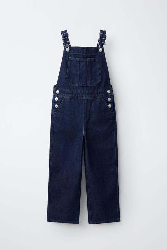 LONG DENIM DUNGAREES - Blue by Zara - Image 0