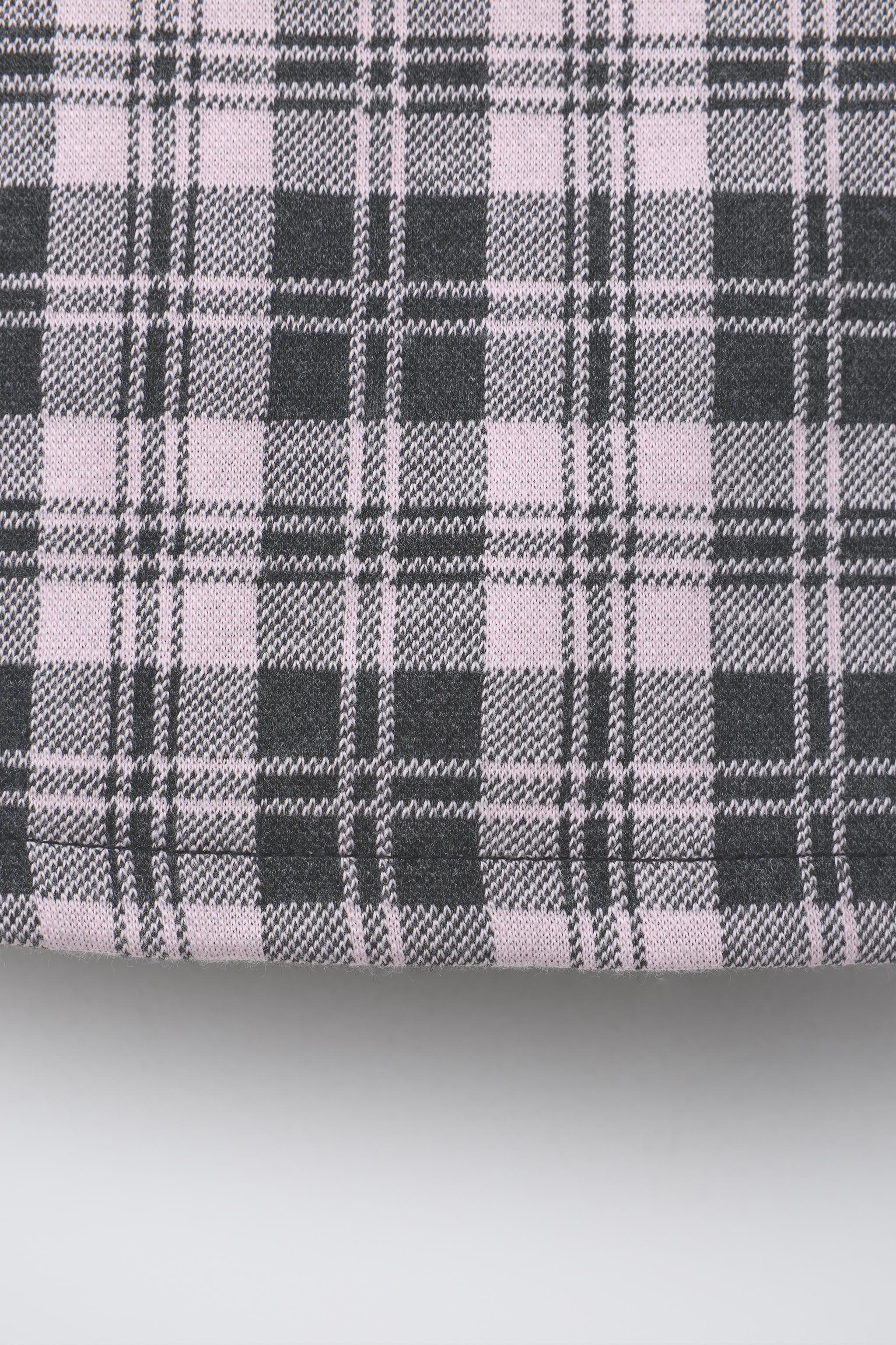 チェック柄バミューダスコート - ピンク | ZARA Japan / 日本