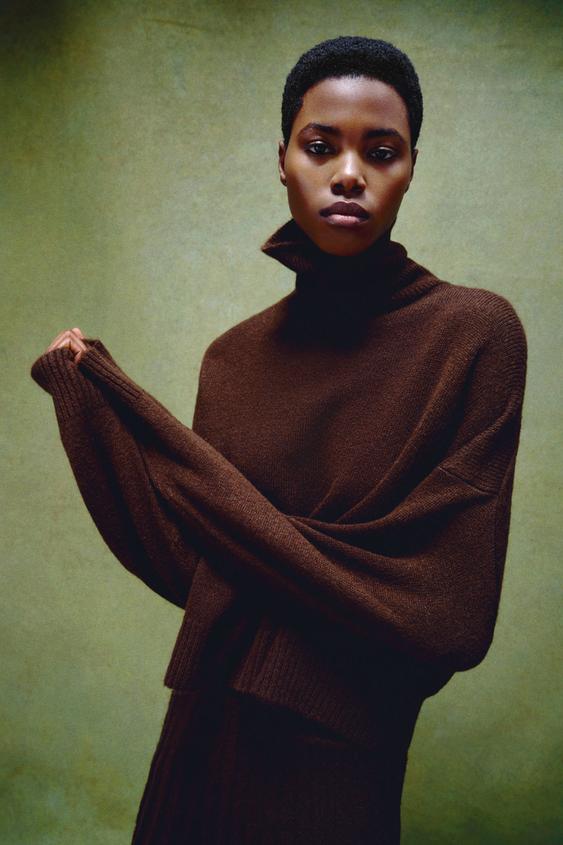 Sueter Cuello Alto Mujer Zara Jerséis Cuello Alto De Mujer ZARA España