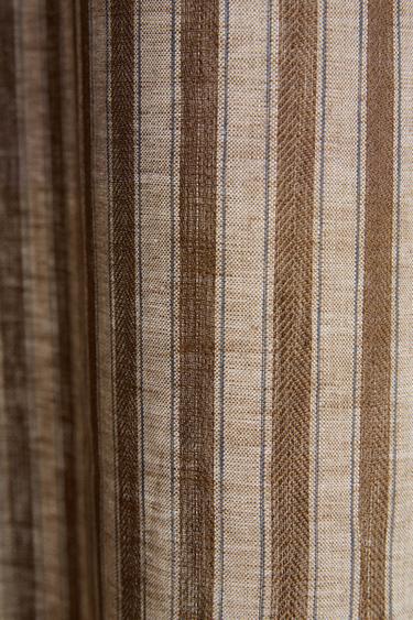 RIDEAU LIN RAYURES - Marron de Zara - Image 3