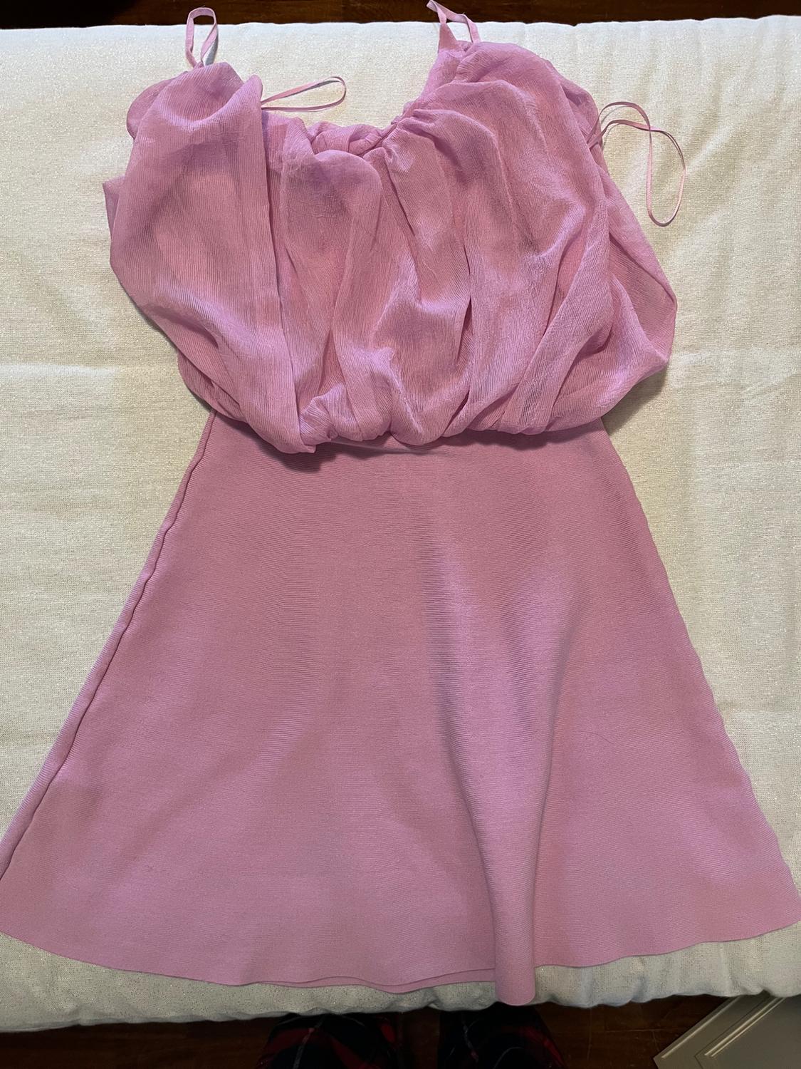 CONTRASTING KNIT DRESS - Image 2