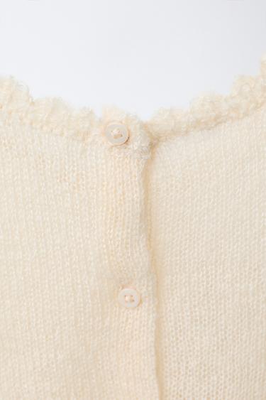 ENSEMBLE EN MAILLE AJOURÉE - Écru moyen de Zara - Image 2