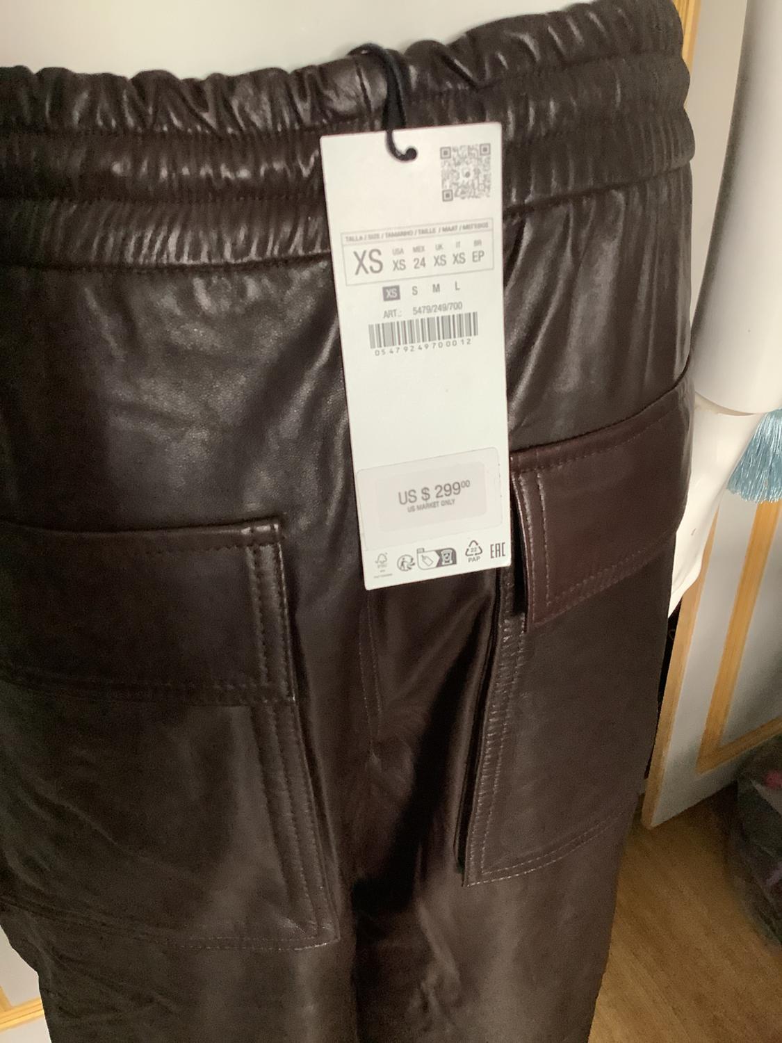 ZW LEATHER COLLECTION JOGGERS WITH ZIP - Image 3