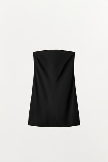 ROBE DOUBLURE BANDEAU - Noir de Zara - Image 1
