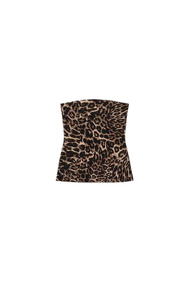 TOP STRETCH PALABRA DE HONOR ABERTURAS - Leopardo de Zara