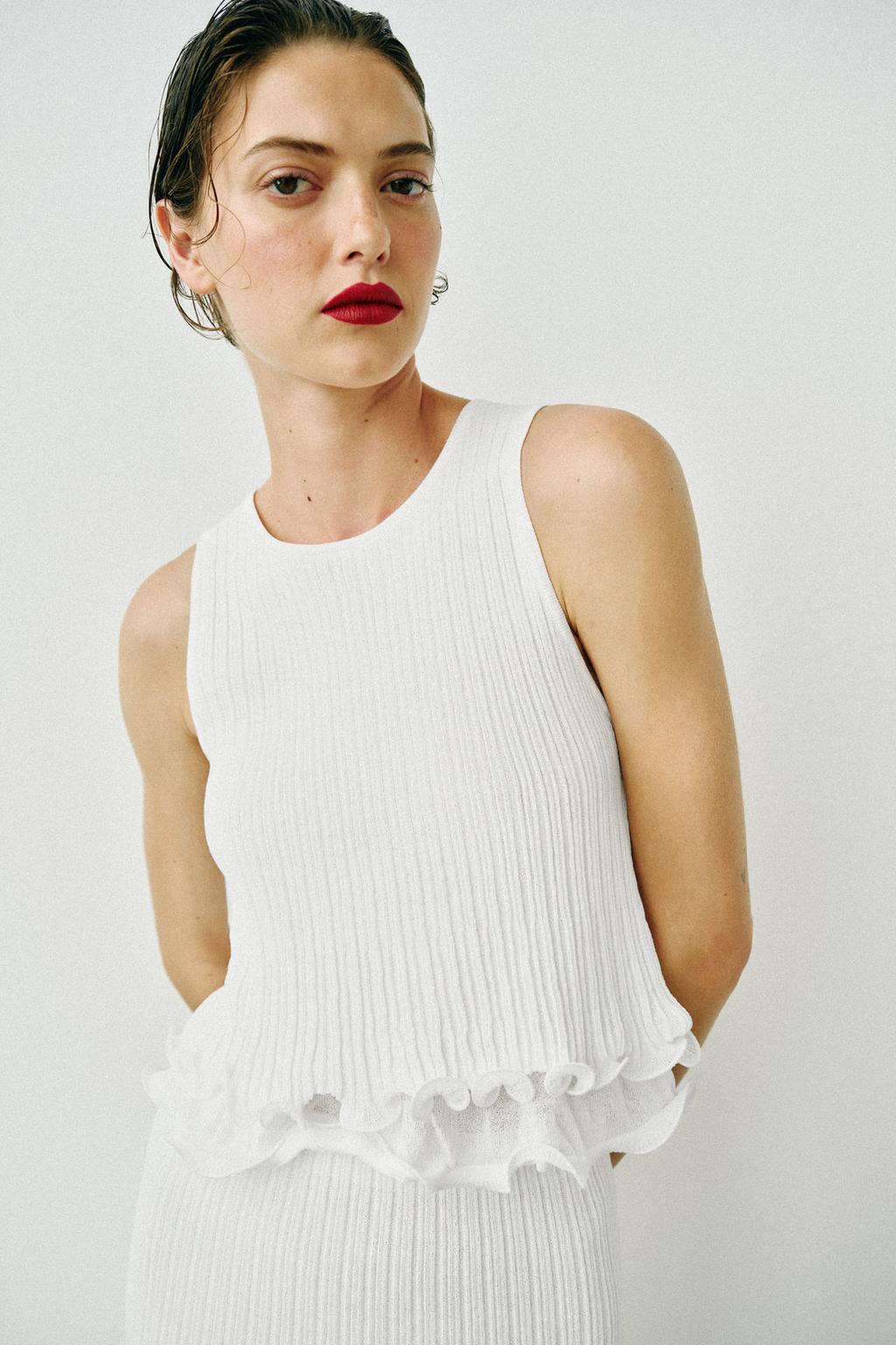 DOUBLE LAYER KNIT TOP - image 2