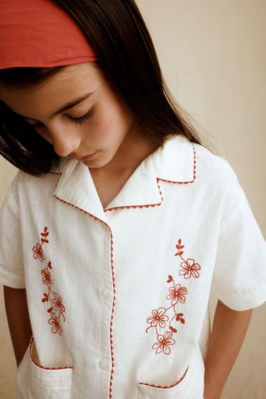 CHEMISE BRODERIES CREATED BY CARAMEL LONDON X ZARA - Vanille de Zara - Image 5