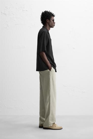 CHEMISE À COUPE DÉCONTRACTÉE - Noir de Zara - Image 3