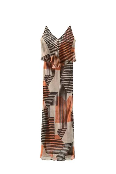 PRINTED GEORGETTE DRESS - Printed by Zara - Image 0
