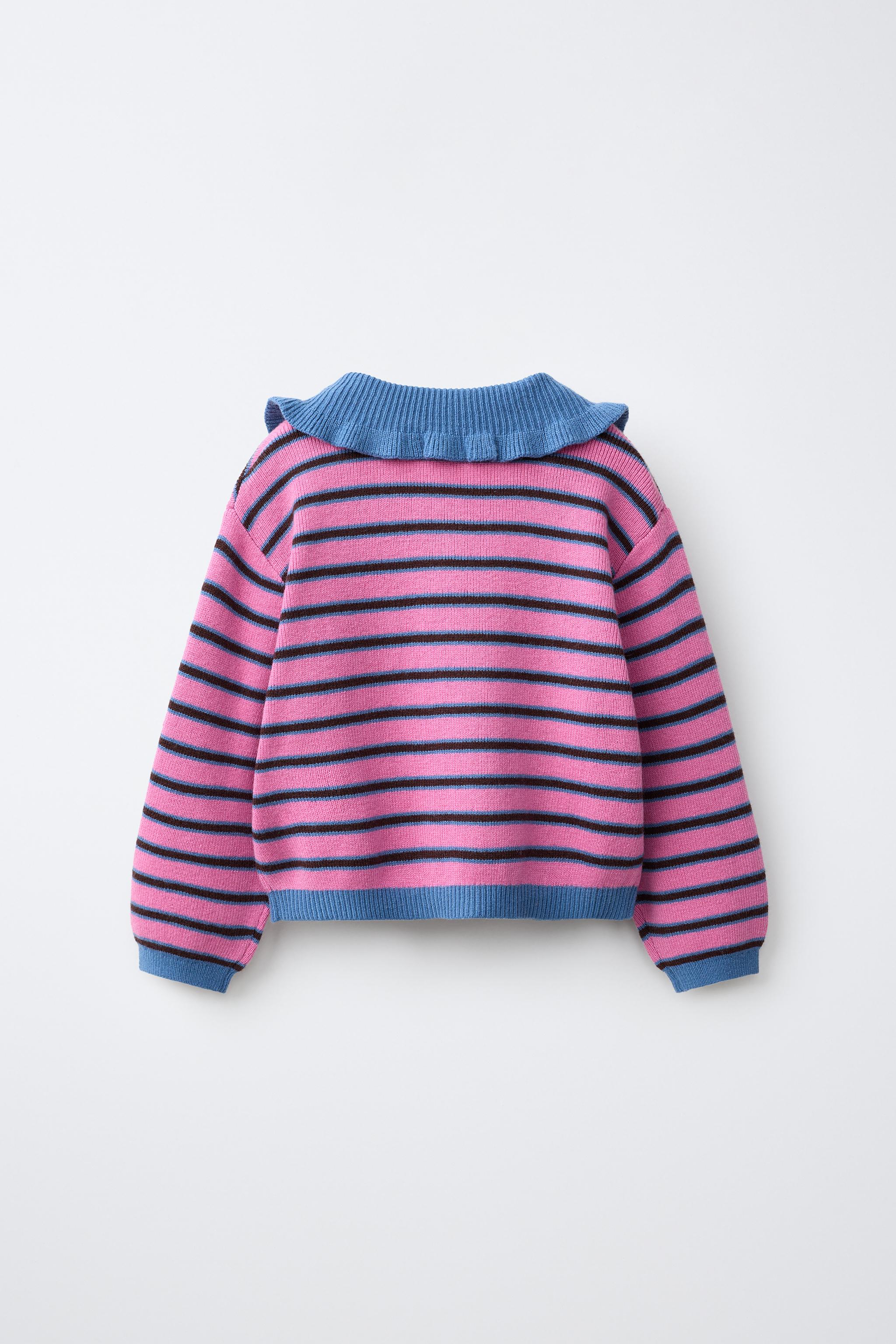 STRIPED KNIT POLO SHIRT