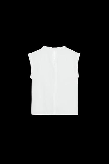BLUSA ENTREDÓS MANGA SISA ZW COLLECTION - Blanco roto de Zara