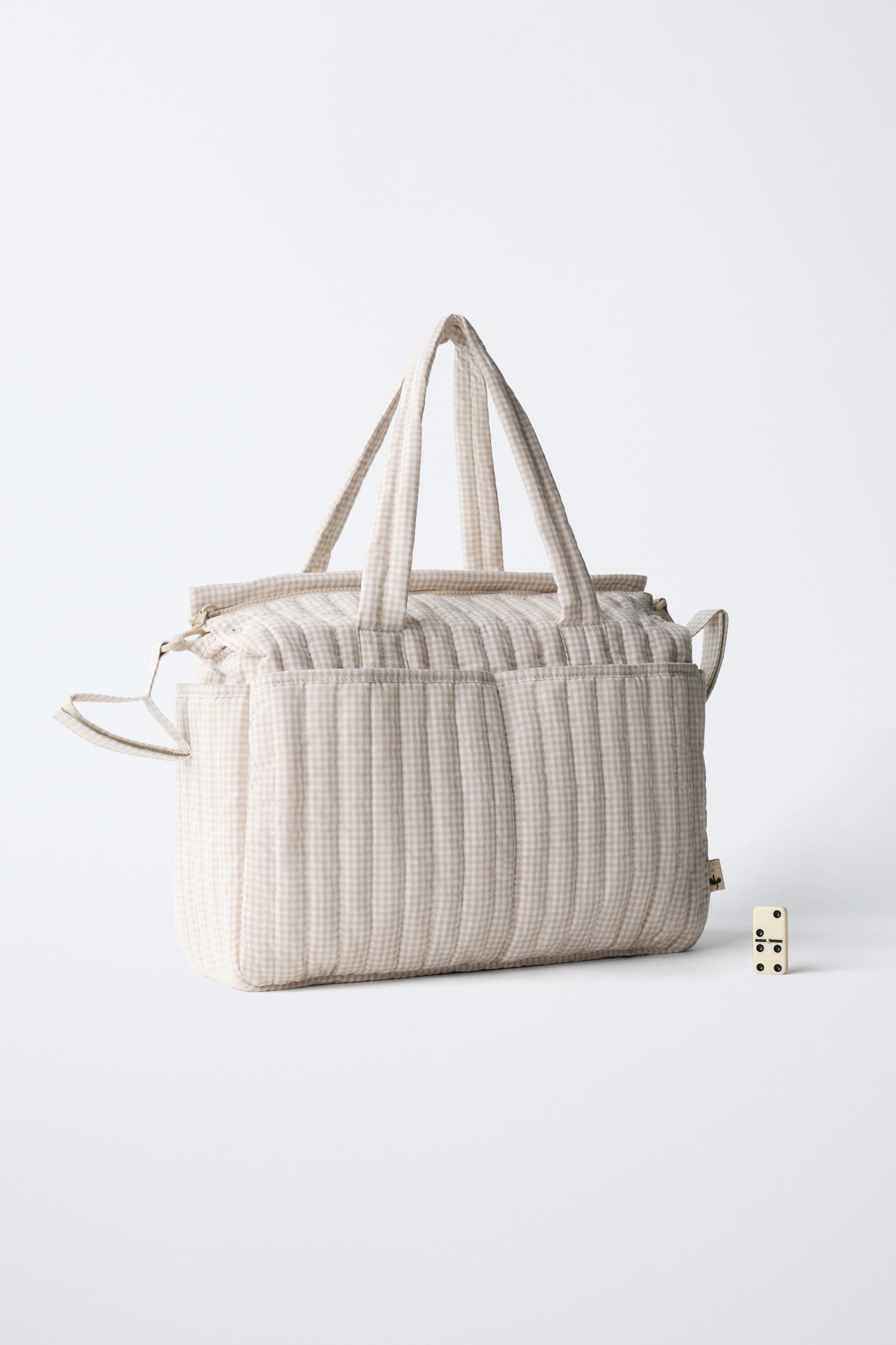 ギンガムチェック マタニティバッグ - ギンガムホワイト | ZARA