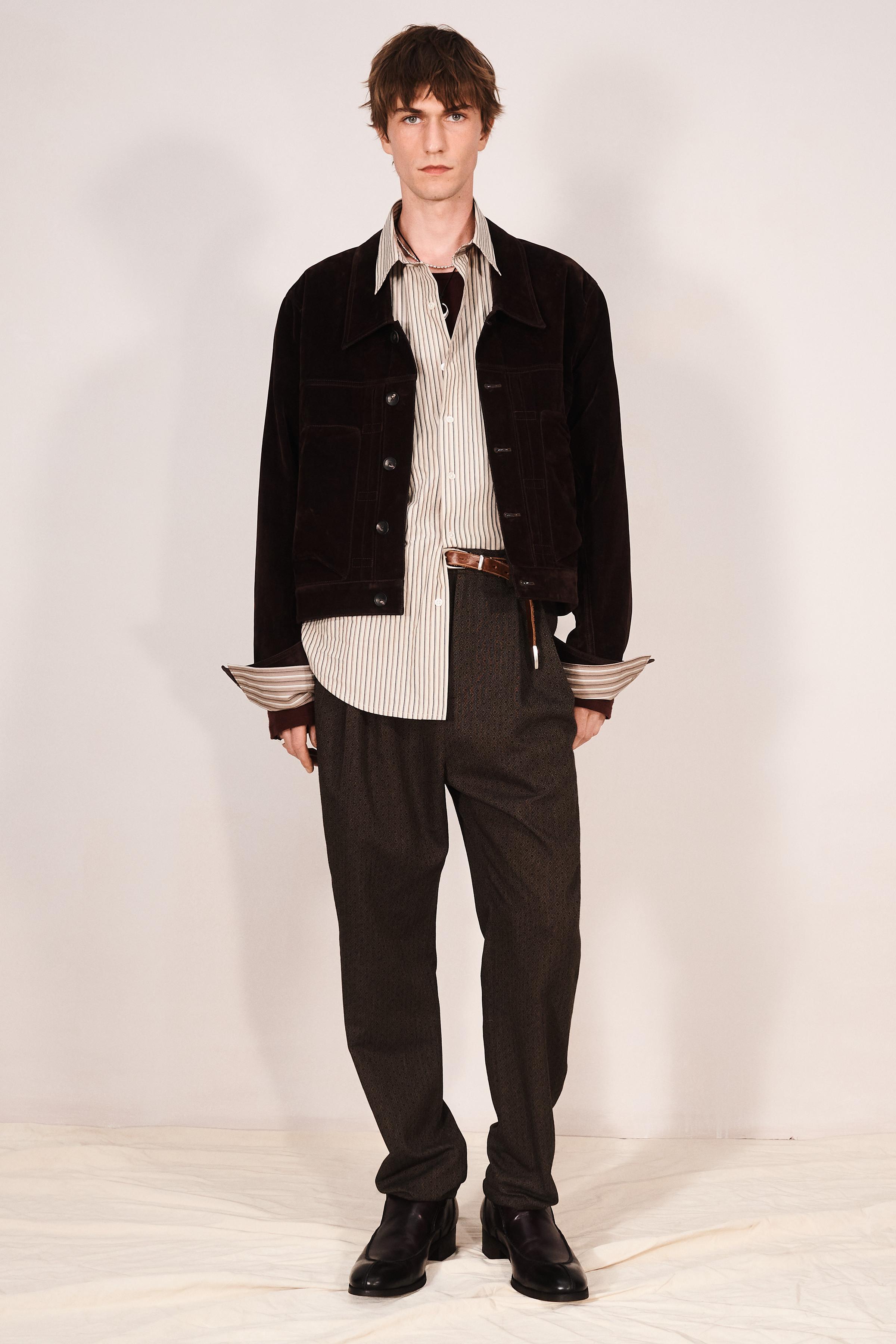 BLOUSON COURT EN DENIM FLOQUÉ