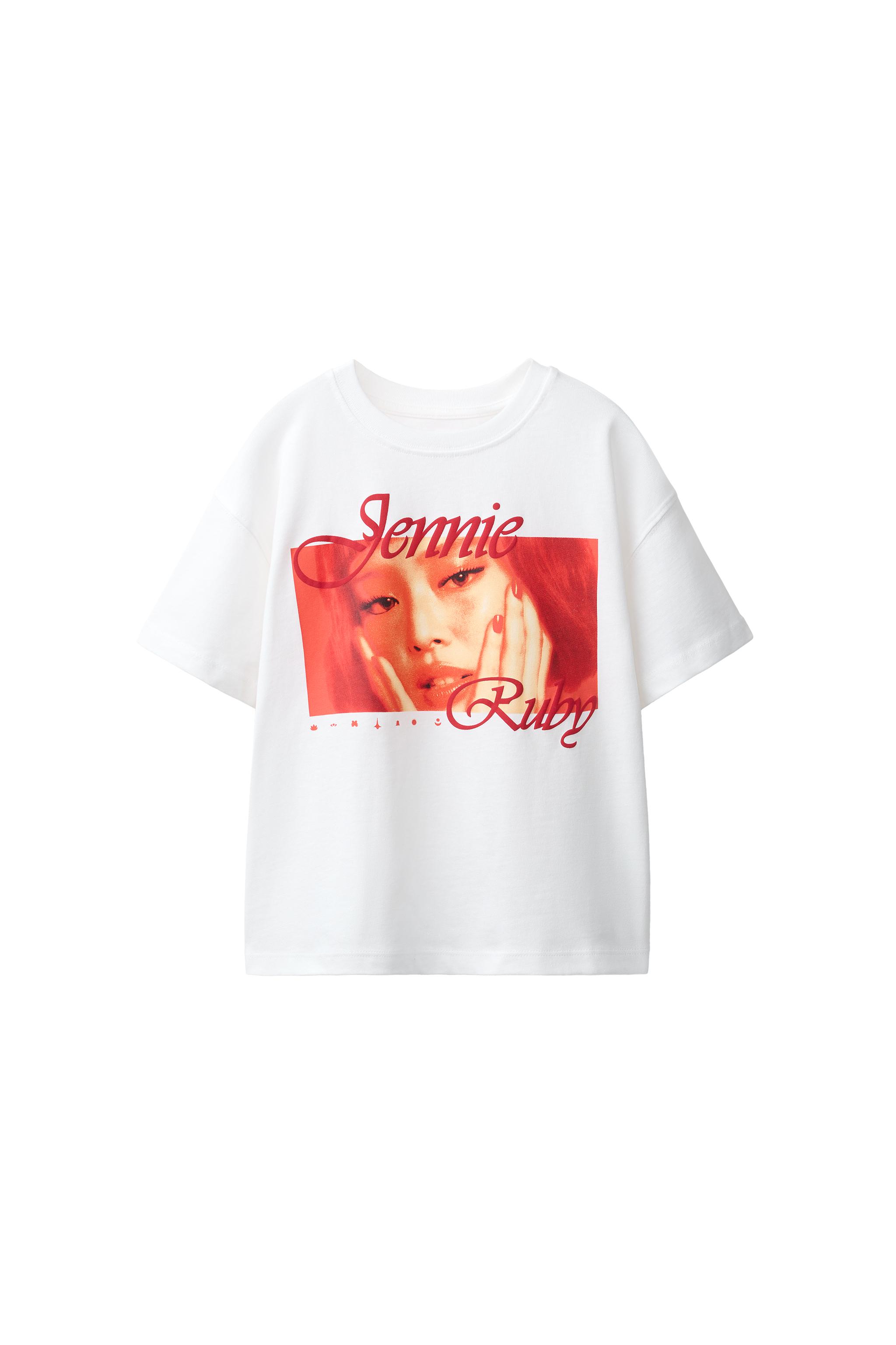 JENNIE RUBY® T-SHIRT - White | ZARA Iraq