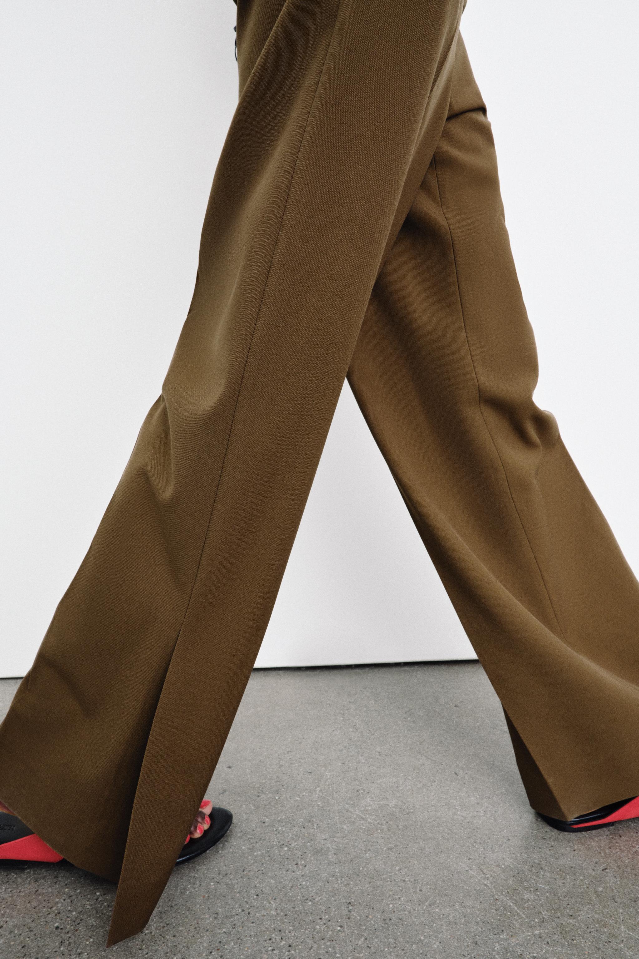 ZW COLLECTION VENTED STRAIGHT LEG PANTS